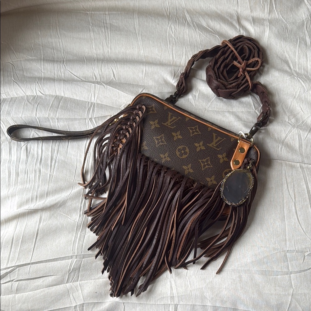 Brown Fringe Designer Bag